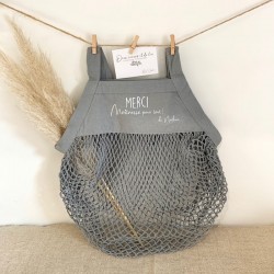 Sac Filet gris en coton bio