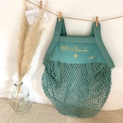 Sac filet de course ou de plage en coton Bio – huguette.et.cest.tout