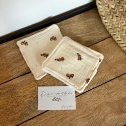 Lot de 2 lingettes lavables...